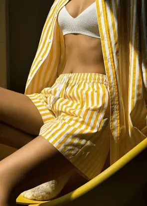 Striped knit and lounge separates